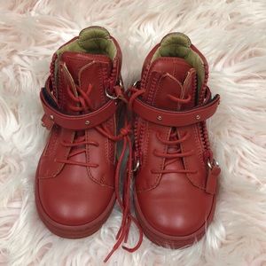 Giuseppe Zanotti kids leather sneakers